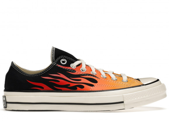 Converse Black and Red Flame Chuck 70 