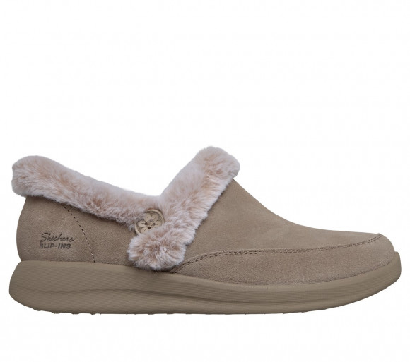 Skechers Women's Slip-ins Relaxed Fit: Cosy Escape - Frosty Bliss Slipper in Taupe - 167910
