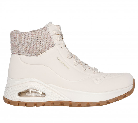 Skechers Women's Uno Rugged - Darling Days Sneaker in Natural - 167988