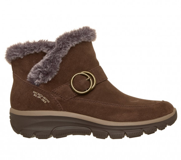 Skechers Women's Slip-ins Relaxed Fit: Easy Going - Gentle Winter Boots in Chocolate - 168185