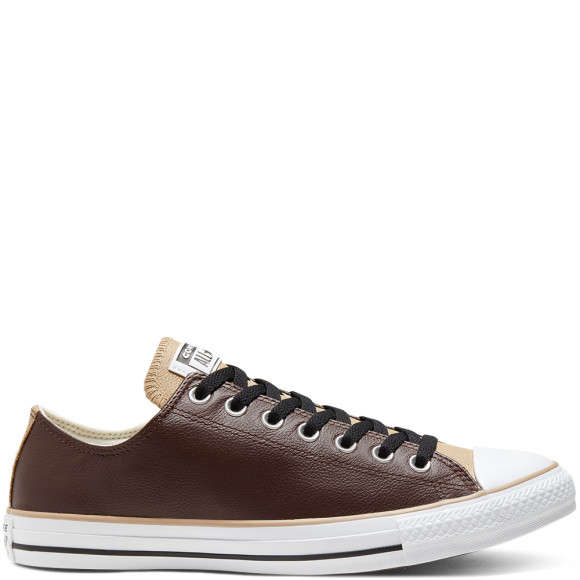 leather chuck taylors low