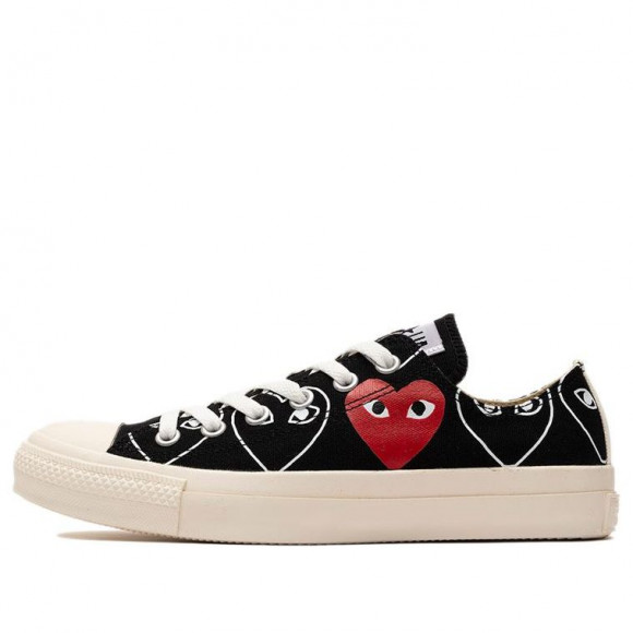CDG x Converse Unisex Chuck Taylor All Star Multi-Heart Black/White/Red - 168983C