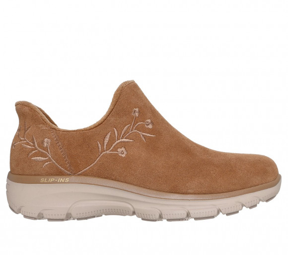 Skechers Women's Slip-ins Relaxed Fit: Easy Going - Floral Moment Boots in Chestnut - 169157