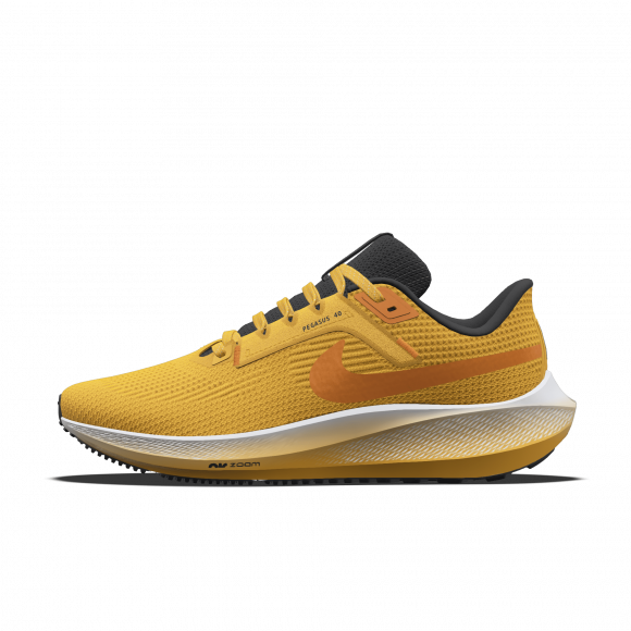 Nike Pegasus 40 By You Custom Men's Road Running Shoes - Orange - 1707521854