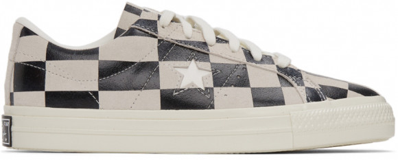 Converse Black & White Check One Star Sneakers - 172352C