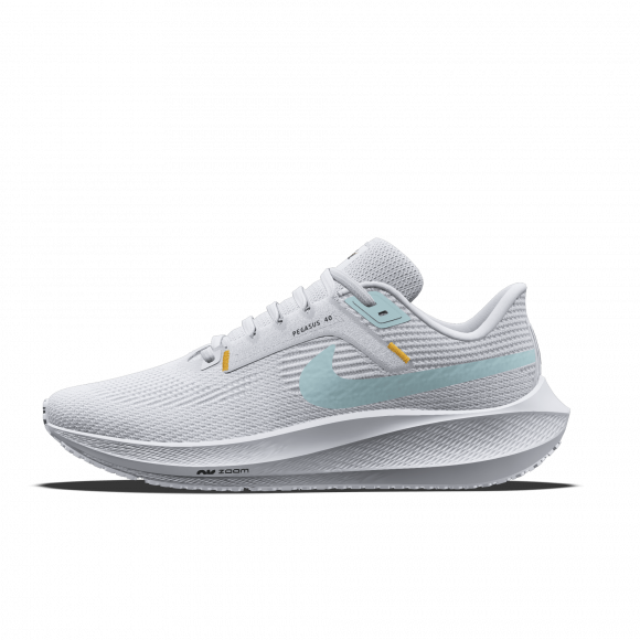 Nike Pegasus 40 By You Custom Women's Road Running Shoes - White - 1750577420