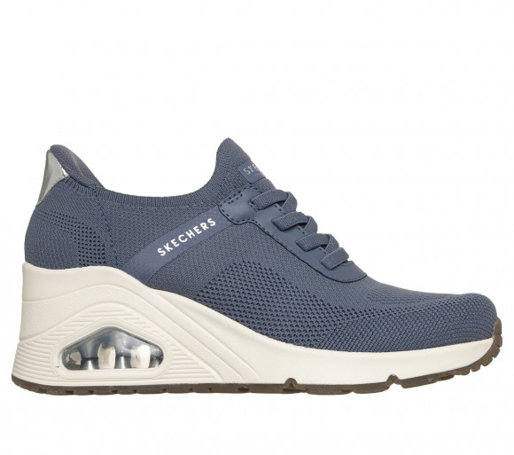 Skechers Women's Slip-ins: Uno Wedge - Slip N Knit in Slate - 177531