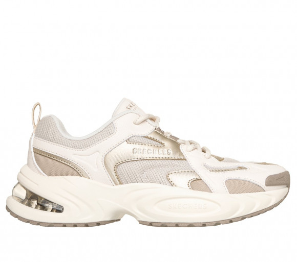 Skechers Women's UNO Ryze - Scale Above Sneaker in Champagne - 177617