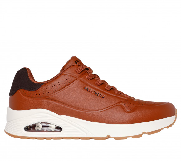 Skechers Men's Uno - Tailored Air Sneaker in Cognac - 183007