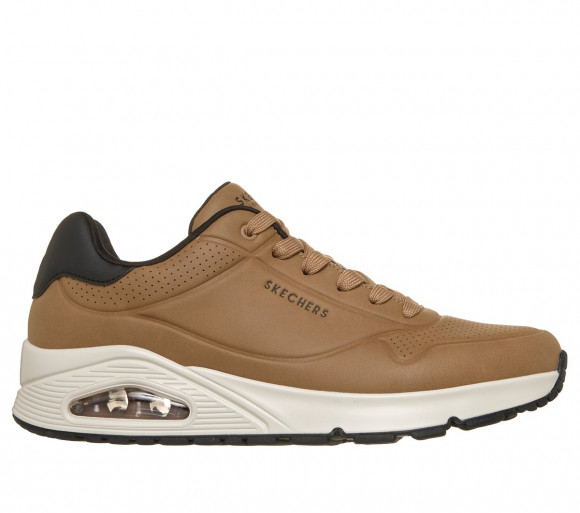 Skechers Men's UNO - Vintage Steps Sneaker in Charcoal - 183366