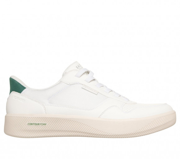Skechers Men's Slip-ins: Arch Fit Court Break - Komfortabel Sneaker in White/Green - 183402