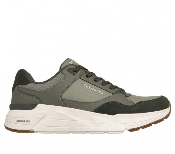 Skechers Men's Rovino Lite - Cool Two The Core Sneaker in Olive - 183430
