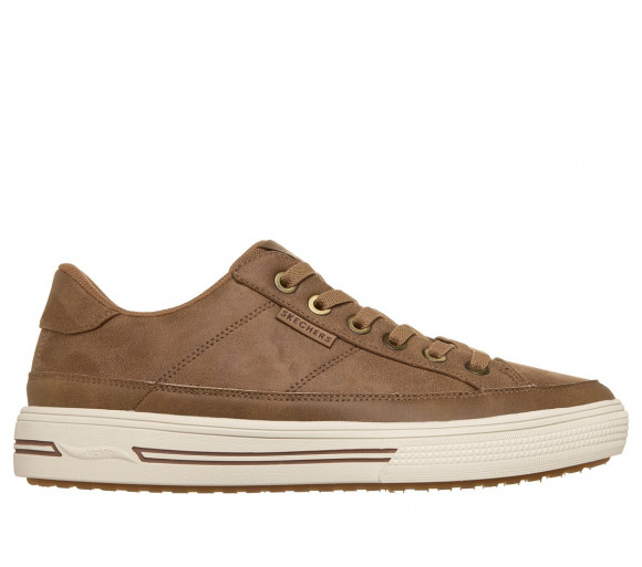Skechers Men's Arch Fit Arcade - With Ya There Sneaker in Whiskey - 183545