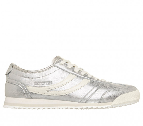 Skechers Women's Topnotch - Shimmer Chic Sneaker in Silver - 185501