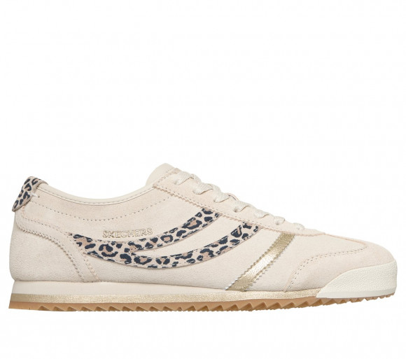 Skechers Women's Topnotch - Lively Leopard Sneaker in Natural - 185503