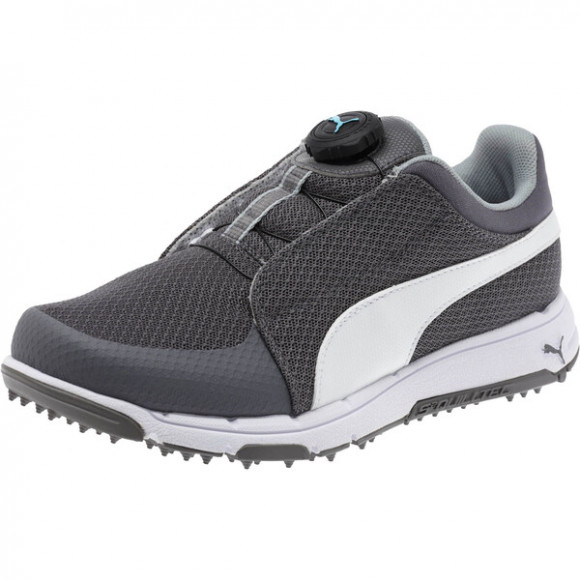 PUMA GRIP Sport DISC Boy's Golf Shoes JR in Grey - 189605_01