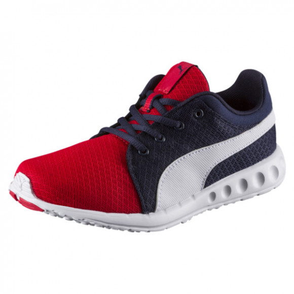 PUMA Carson Runner 400 Mesh Running Shoes JR in High Risk Red/White - 189823_05