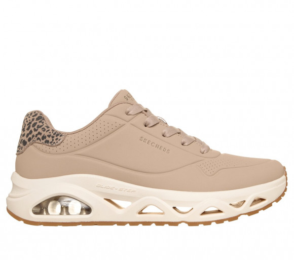 Skechers Women's UNO Glide-Step - Uptown Glide Sneaker in Taupe - 190130