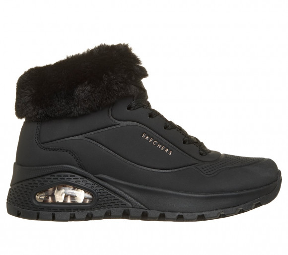 Skechers Women's UNO Rugged - Arctic Avenue Sneaker in Black - 190285