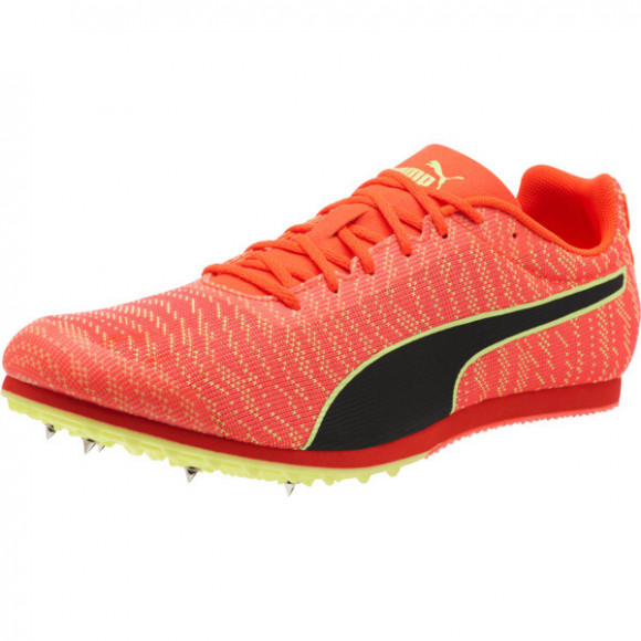 PUMA evoSPEED Star 6 Men's Track Spikes Shoes in Red Blast/Fizzy Yellow - 190439_01