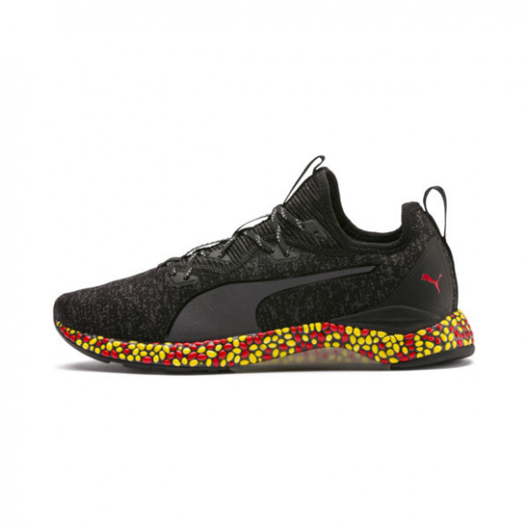 PUMA HYBRID Runner Men's Running Shoes in Black/High Risk Red/Blazing Yellow - 191111_12