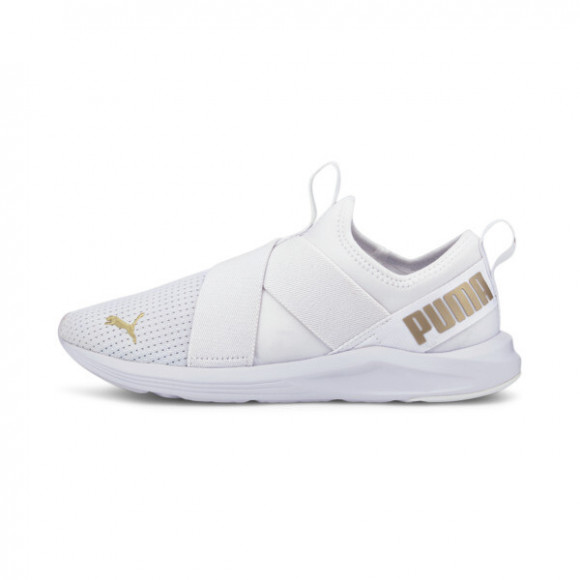 PUMA Prowl Slip On Women's Training Shoes in White/Gold - 193078_10