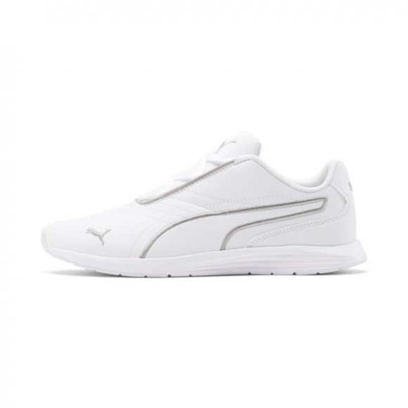 PUMA Ella Lace Up Women's Shoes in White/Silver - 193919_01