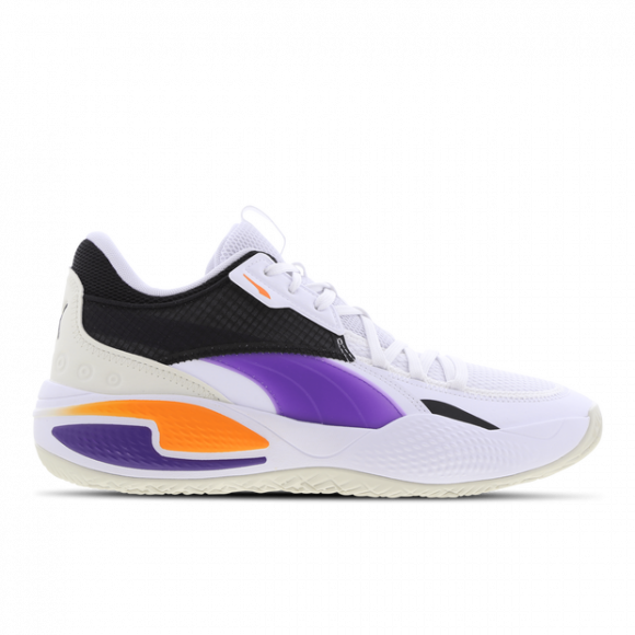 PUMA Court Rider I Basketball Shoes in White/Prism Violet - 195634-02