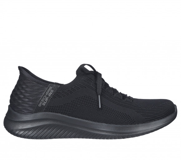 Skechers Slip-ins: Ultra Flex 3.0 - Brilliant Sneaker CM Zwart, Maat 38.5, Vegan - 196311484995-BBK