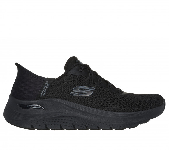 Skechers kobiety Slip-ins: Arch Fit 2.0 - Easy Chic w Czarny, Rozmiar 39, Vegan, Nadają się do prania w pralce Sneakersy - 197627689135-BBK