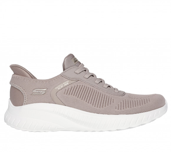 Skechers kobiety Slip-ins: BOBS Sport Squad Chaos w Szarobrazowy, Rozmiar 38, Vegan, Nadają się do prania w pralce Sneakersy - 197976079793-TPE
