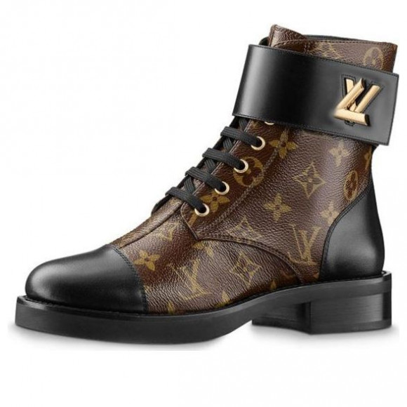 Louis Vuitton LV Wonderland Monogram Canvas Martin boots Brown Marten Boots 1A2Q3I - 1A2Q3I