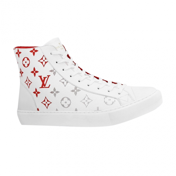 Louis Vuitton Tattoo Sneaker Boot 'Monogram - White Red' - 1A5Z0C
