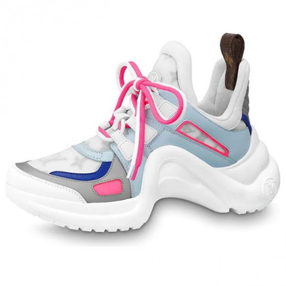 LOUIS VUITTON (WMNS) LV Archlight Sports Shoes Pink/White/Blue Blue/Pink Athletic Shoes 1A65K6 - 1A65K6