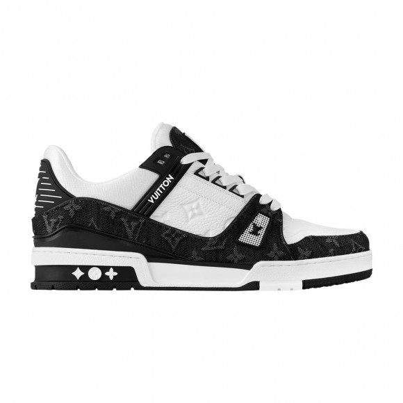 Louis Vuitton Trainer 'White Black Denim' | Men's Size 10 - 1A9JGD