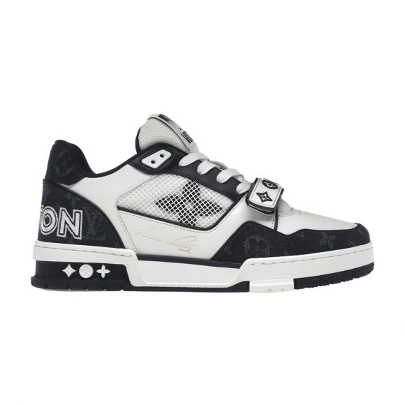 Louis Vuitton Trainer Low 'Black Monogram Denim' - 1A9ZB0