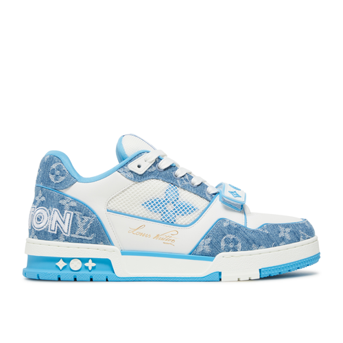 Louis Vuitton Trainer Low 'Light Blue Monogram Denim' - 1A9ZI5