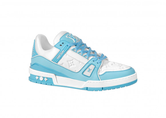 Louis Vuitton Trainer Low White Sky Blue - 1AA6X4-/-1AA6X3