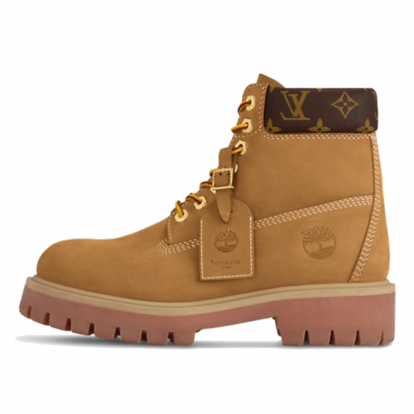 Louis Vuitton x Timberland 6 Ankle Boot Beige Monogram - 1AD752