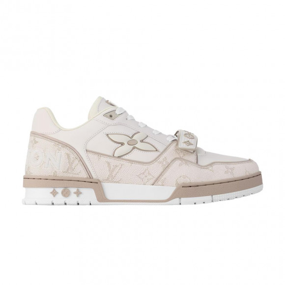 Louis Vuitton Trainer 'Velcro Strap - Beige Monogram Flowers' | Cream | Men's Size 9.5 - 1AHTUA