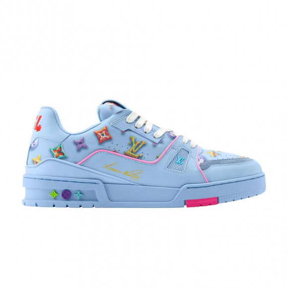 Louis Vuitton LV Trainer 'Monogram Donuts Blue' | Men's Size 10 - 1AJWF4