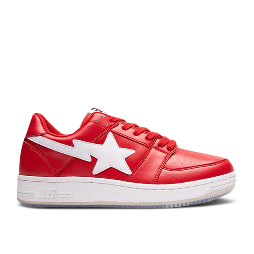 BAPE Bapesta Low 'Shark Sole - Red' - 1C70191003