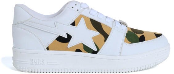 Bape 1st Camo Bape Sta Low White - 1F80191002-WHT