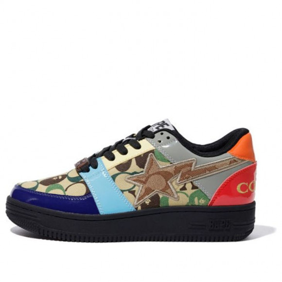 A BATHING APE Bape x Coach Sta BLACK/RED/BLUE/GREEN/BROWN/GRAY Shoes (SNKR) 1G23-191-903MUL - 1G23-191-903MUL