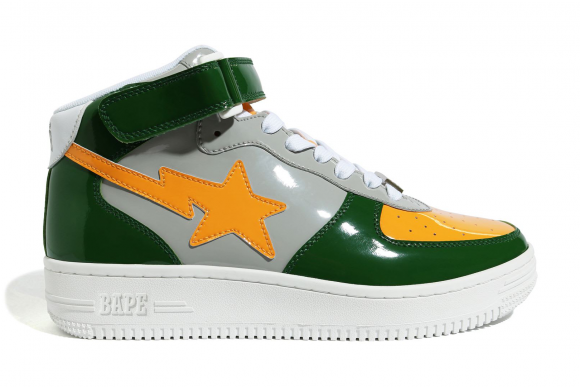 A Bathing Ape Bape Sta Mid Grey Green Orange (2020) - 1G30191004-GRN