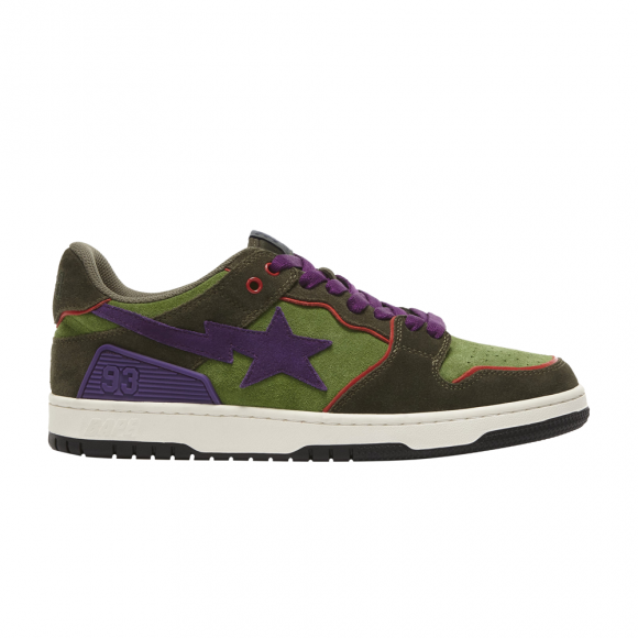 Bapesta Sk8 'Green Dark Purple' - 1G70191029