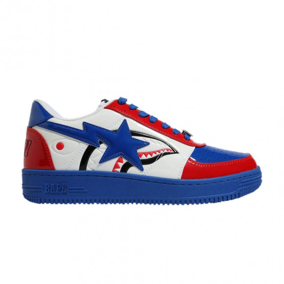 BAPE Bapesta Low 'London Store Shark - Blue' | Men's Size 10.5 - 1G72191008-BLU