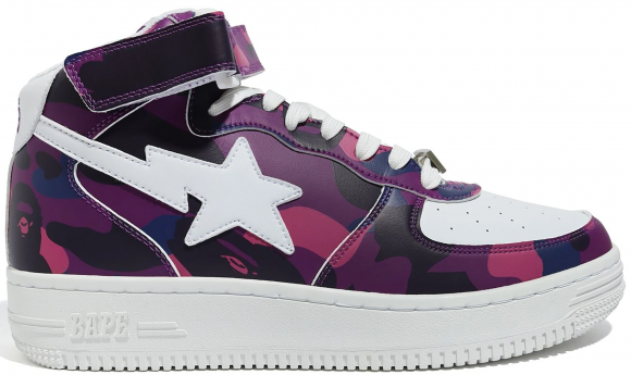 A Bathing Ape Bape Sta Mid Color Camo Purple - 1G80191008-PUR