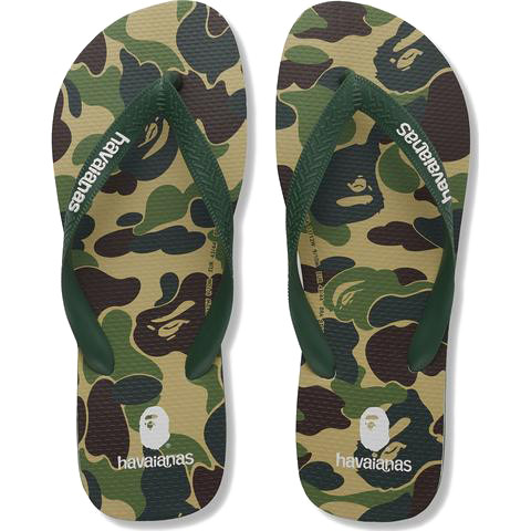 A Bathing Ape Havaianas Green Camo - 1H23-191-952/001FWH231952XGRN