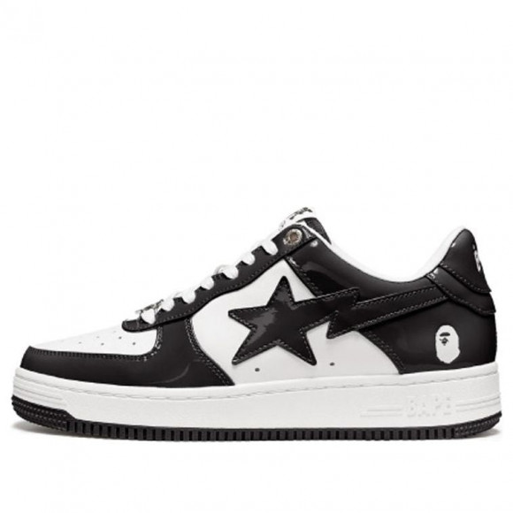 A Bathing Ape A BATHING APE Bape Sta Low Marathon Running Shoes 1H70-191-001-BW - 1H70-191-001-BW